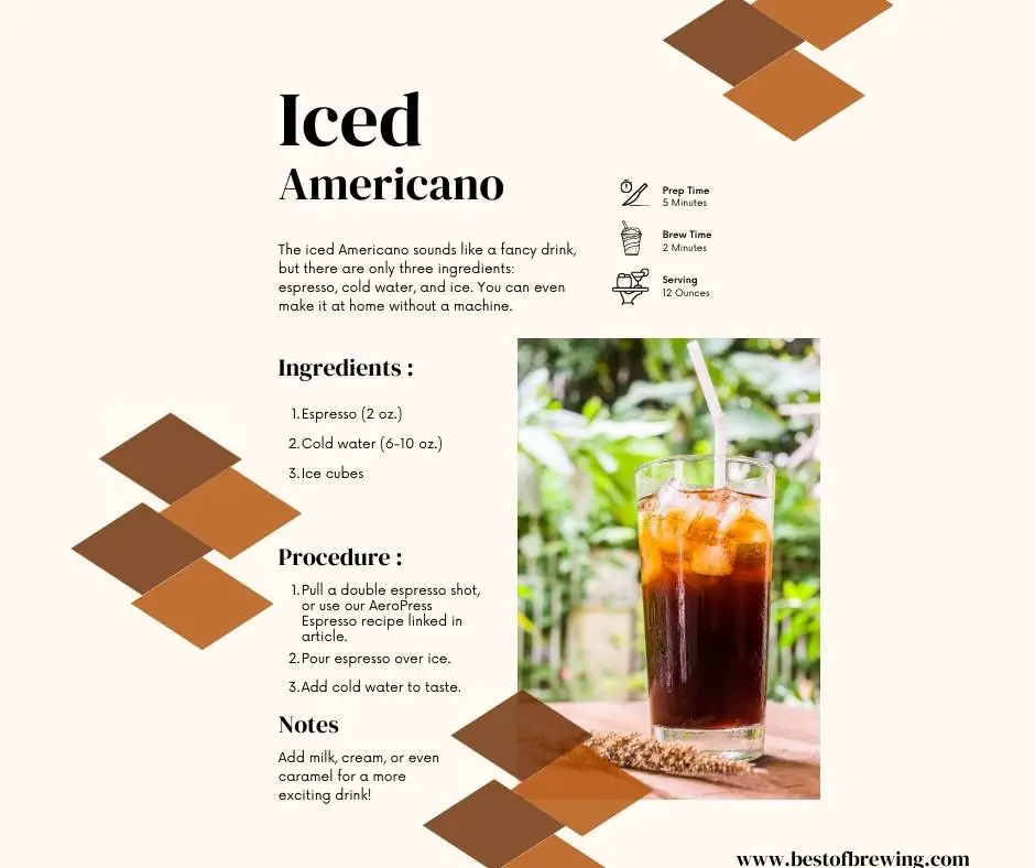 iced americano recipe with and without a machine
